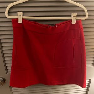 Maeve Red Mini Skirt Size 10